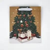 Набор пакетов крафтовых &laquo;Новогоднее поздравление&raquo;