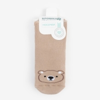 Набор детских махровых носков Крошка Я &laquo;Мишка&raquo;, 2 пары, размер 8-10 см