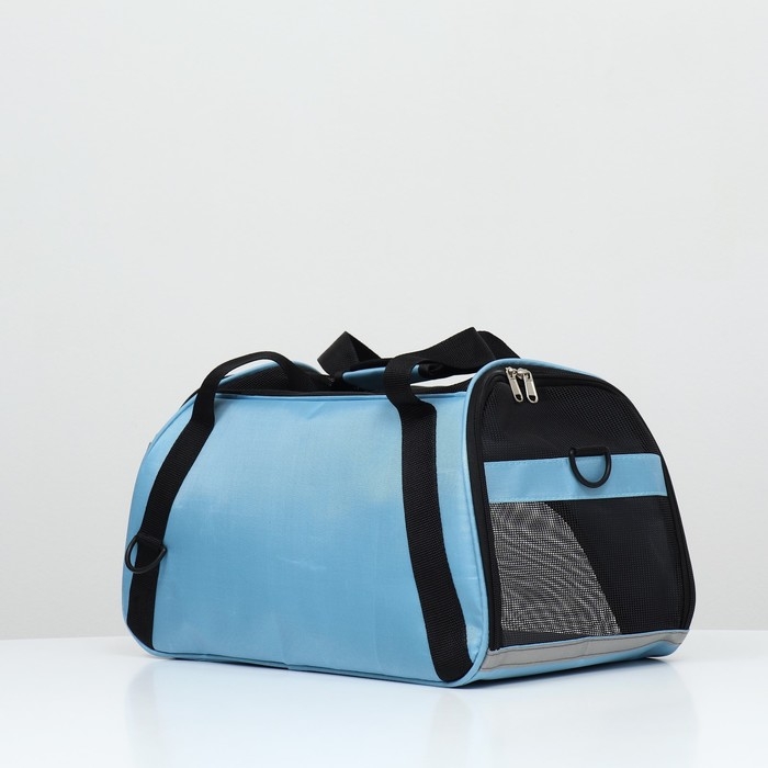 Сумка-переноска сетчатая, 48 х 25 х 29 см, голубая