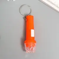 Фонарик брелок для ключей на кольце &laquo;Фигурный край&raquo;, горит, 6.7&times;2&times;2 см, МИКС