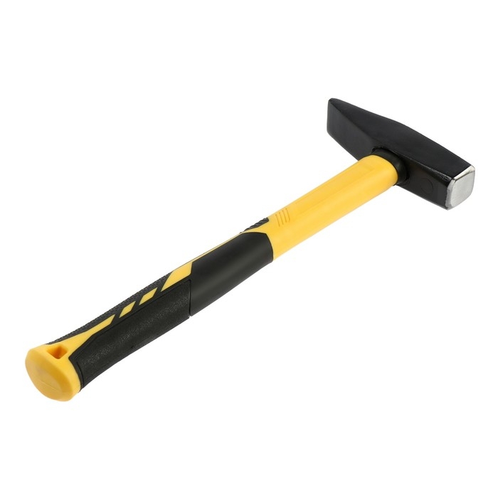 Молоток слесарный ТУНДРА ПРОФИ, квадратный боек, фиберглассовая 3К рукоятка, 500 г Молоток слесарный ТУНДРА ПРОФИ, квадратный боек, фиберглассовая 3К рукоятка, 500 г