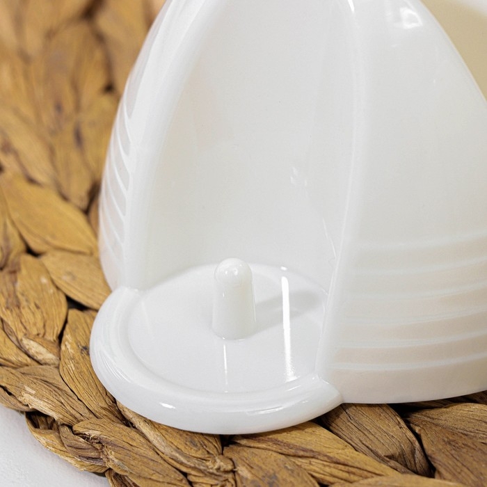 Набор для специй с салфетницей Cake, 2 шт: солонка и перечница 70 мл, цвет слоновая кость Набор для специй с салфетницей Cake, 2 шт: солонка и перечница 70 мл, цвет слоновая кость