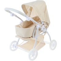 Коляска для кукол универсальная, с переноской, с корзиной, металлический каркас