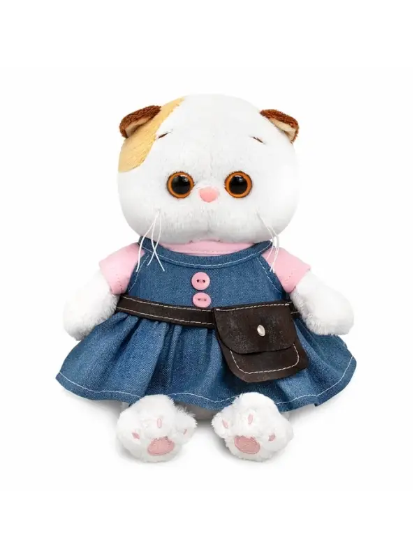 Мягкая игрушка "Кошечка Ли-Ли baby в сарафане "Деним", 20 см LB-157