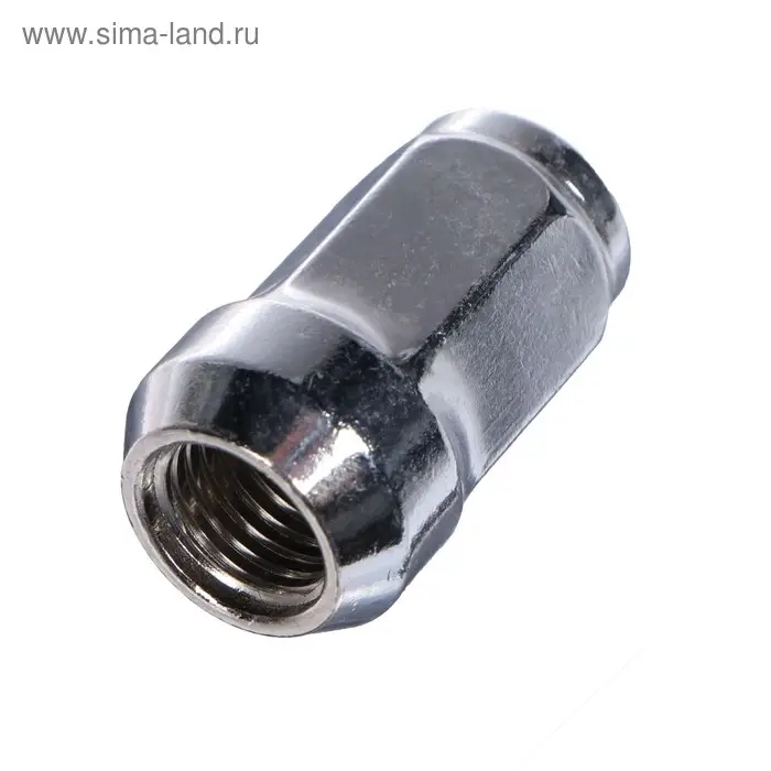 Гайка колесная под ключ 17 мм, 12&times;1.5 мм, конус, закрытая, хром, фасовка 20 шт