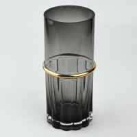 Ваза для цветов &laquo;Тренди&raquo; из черного стекла 24&times;11&times;11 см