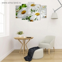 Картина модульная на подрамнике "Ромашки" 2шт-25х52; 2шт-25х67; 1шт-25х80см 80*125 см Картина модульная на подрамнике "Ромашки" 2шт-25х52; 2шт-25х67; 1шт-25х80см 80*125 см