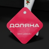 Овощечистка Доляна &laquo;Розы&raquo;, 13 см, цвет белый