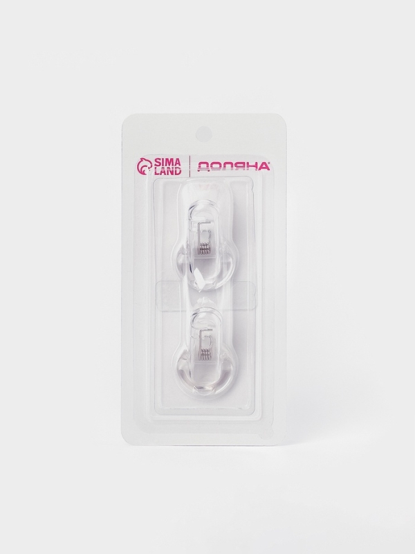 Набор самоклеящихся крючков "simple look", 2 шт 8х4х6 см