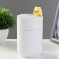 Ночник-увлажнитель "Котенок" LED 2Вт USB 260мл белый 7,5х7,5х12 см RISALUX Ночник-увлажнитель "Котенок" LED 2Вт USB 260мл белый 7,5х7,5х12 см RISALUX