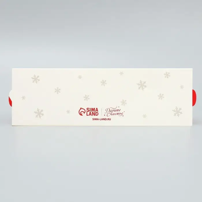 Коробка для макарун &laquo;Сладкого нового года&raquo; 18&times;5.5&times;5.5 см
