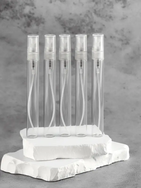 Флакон для парфюма, с распылителем, 10 мл, фасовка - 5 шт., прозрачный