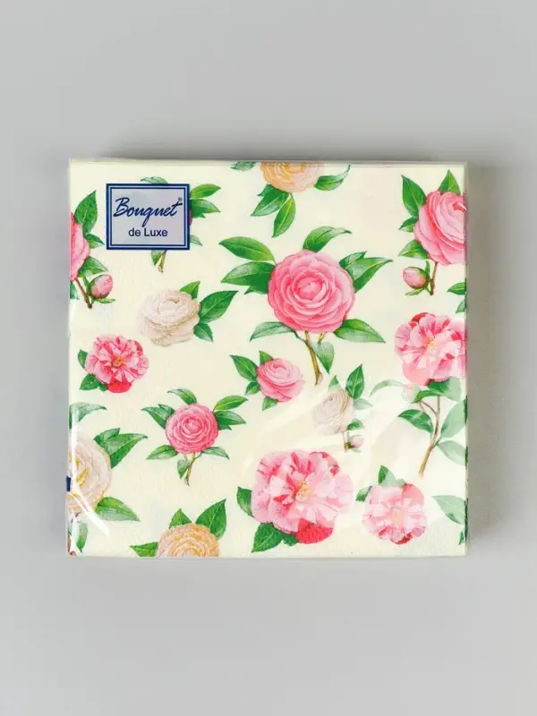 Нежные розы, Салф. Bouquet de Luxe 24х24 3 слоя 25л /15, шт