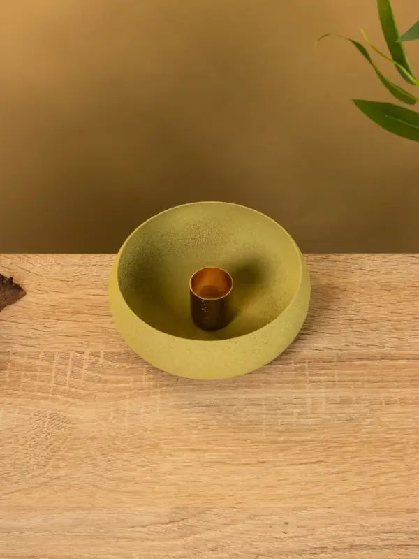 Подсвечник на 1 свечу на магнитах "Олива" 11х11х4 см