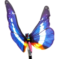 Штекер с подсветкой "Бабочка Адриа" синяя, 12х70см Штекер с подсветкой "Бабочка Адриа" синяя, 12х70см