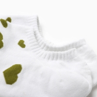 Носки женские MINAKU &laquo;Сердце&raquo;, цвет белый, размер 36-37 (23 см)