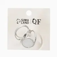 Набор колец 3 шт "Новый стиль" линии, размер МИКС, цвет белый в серебре