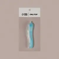 Зубная щётка, складная, 18.3&times;2.7/11&times;2.7(&plusmn;1) см, синяя, белая