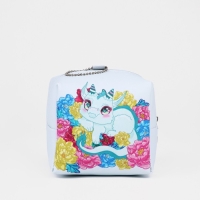 Косметичка-монетница на молнии, цвет зелёный Косметичка-монетница на молнии, цвет зелёный