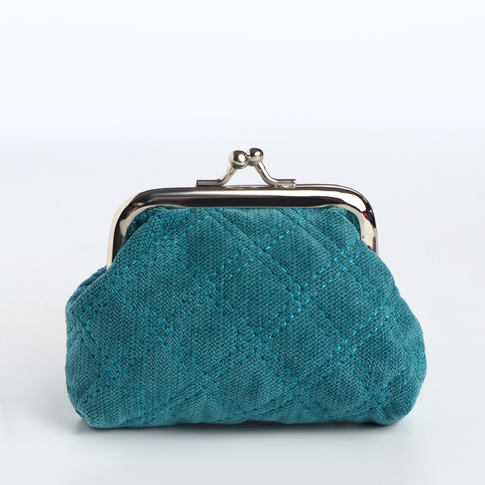 Кошелёк женский на фермуаре, цвет голубой Кошелёк женский на фермуаре, цвет голубой