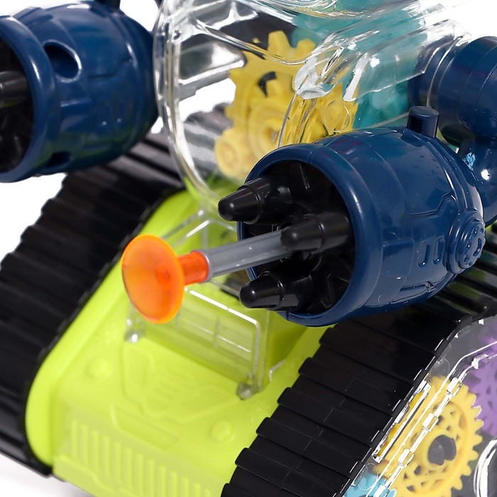 Робот с шестерёнками &laquo;Минибот&raquo;, русское озвучивание, световые эффекты, цвет зелёный