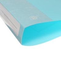 Папка на 2 кольцах А4 Calligrata, 40 мм, 700 мкм, карман на торце, бирюзово-голубой