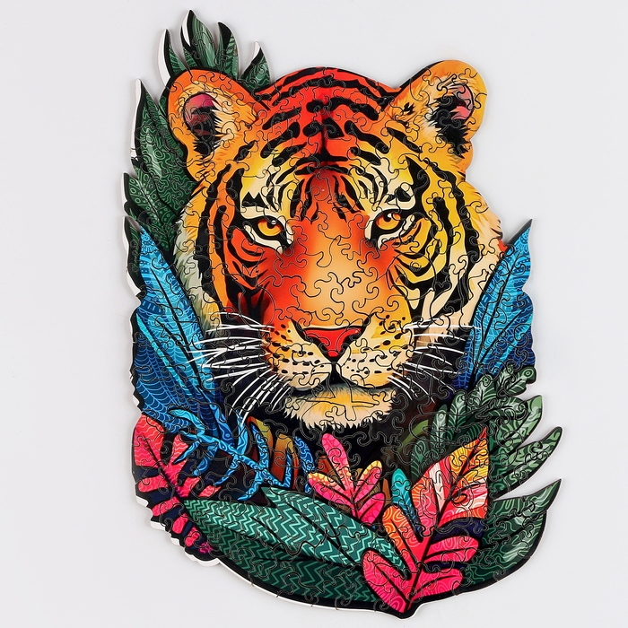 Пазлы деревянные фигурные &laquo;Тигр&raquo;, 174 элементов