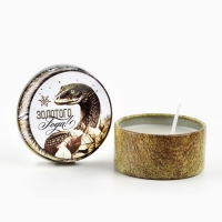Свеча новогодняя в железной банке &laquo;Новый год: Золотая&laquo;Новый год: аромат ваниль, 4.8 см