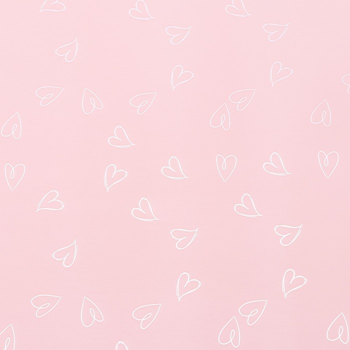 Пленка для цветов 57 см x 10м, розовый, 65 микрон