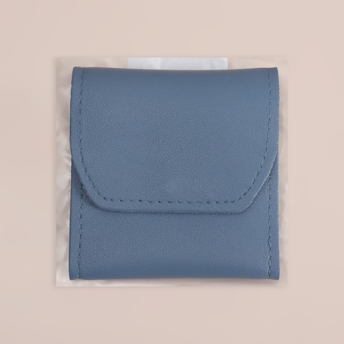 Набор маникюрный, 12 предметов, в футляре, цвет синий