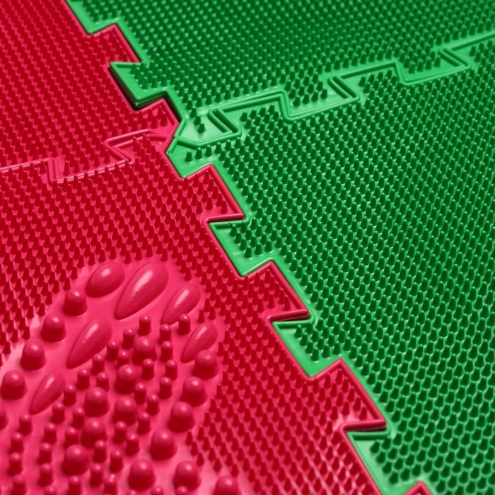 Модульный массажный коврик ОРТО ПАЗЛ &laquo;Начинайка&raquo;, 8 модулей, 4 вида