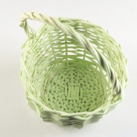 Набор корзин, D24x13/26 см, D18x11/23 см, 2 шт, зеленый, ива Набор корзин, D24x13/26 см, D18x11/23 см, 2 шт, зеленый, ива