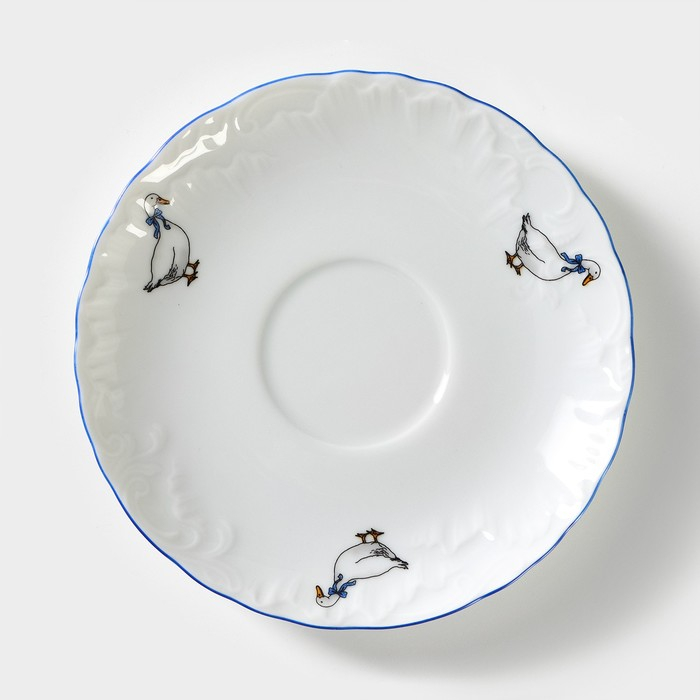 Блюдце &laquo;Рококо. Гуси&raquo;, d=15,7 см