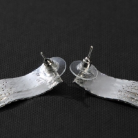 Серьги висячие &laquo;Голливуд&raquo; блеск нитей, цвет серебро, 14,5см