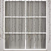 Гирлянда &laquo;Занавес&raquo; 2 &times; 1.5 м, IP44, УМС, тёмная нить, 360 LED, свечение белое, 220 В