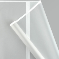 Плёнка для цветов матовая упаковочная &laquo;Кайма&raquo; белая 0,5х9 м