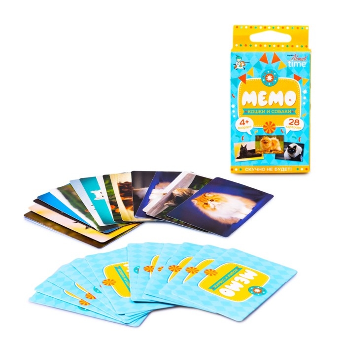 Настольная игра &laquo;Мемо. Кошки и собаки&raquo;