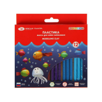 Пластика-полимерная глина запекаемая набор, ЗХК "Цветик", 12 цветов х 20 г (240 г) Пластика-полимерная глина запекаемая набор, ЗХК "Цветик", 12 цветов х 20 г (240 г)