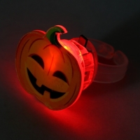 Кольцо детское с огоньком на Хэллоуин, МИКС, безразмерное. Кольцо детское с огоньком на Хэллоуин, МИКС, безразмерное.