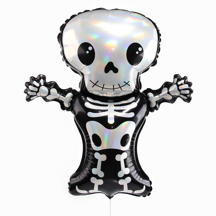 Шар фольгированный 33" &laquo;Весёлый скелет&raquo;