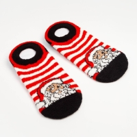 Носки женские махровые укороченные «Дед Мороз», цвет белый, размер 36-39 Носки женские махровые укороченные «Дед Мороз», цвет белый, размер 36-39