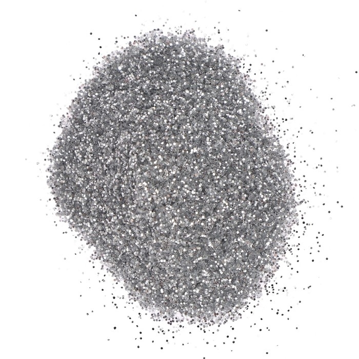 Декоративные блёстки LUXART LuxGlitter, 20 мл, размер 0.2 мм, серебро