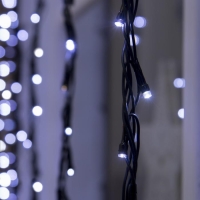 Гирлянда &laquo;Водопад&raquo; 2 &times; 1.5 м, IP44, УМС, тёмная нить, 400 LED, свечение белое, 8 режимов, 220 В
