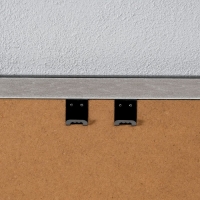 Фоторамка пластик 30х40 см "Двойное сечение" чёрная 42,8х32,8х1 см