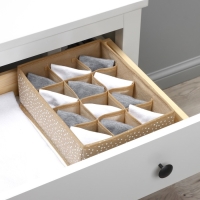 Органайзер для хранения белья Доляна Points, 12 ячеек, 27&times;20&times;10 см, цвет бежевый