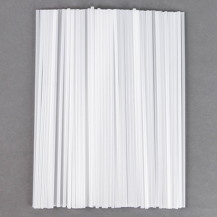 Трубочка для шаров и флагштоков, d=5 мм, цвет прозрачный, набор 100 шт.