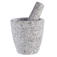 Ступка с пестиком из камня большая, 400 мл, серая, в коробке Ступка с пестиком из камня большая, 400 мл, серая, в коробке