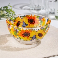 Салатник &laquo;Подсолнух&raquo;, стеклянный, средний, 700 мл