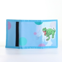 Кошелёк детский на липучке &laquo;Выбражулька&raquo;, цвет голубой