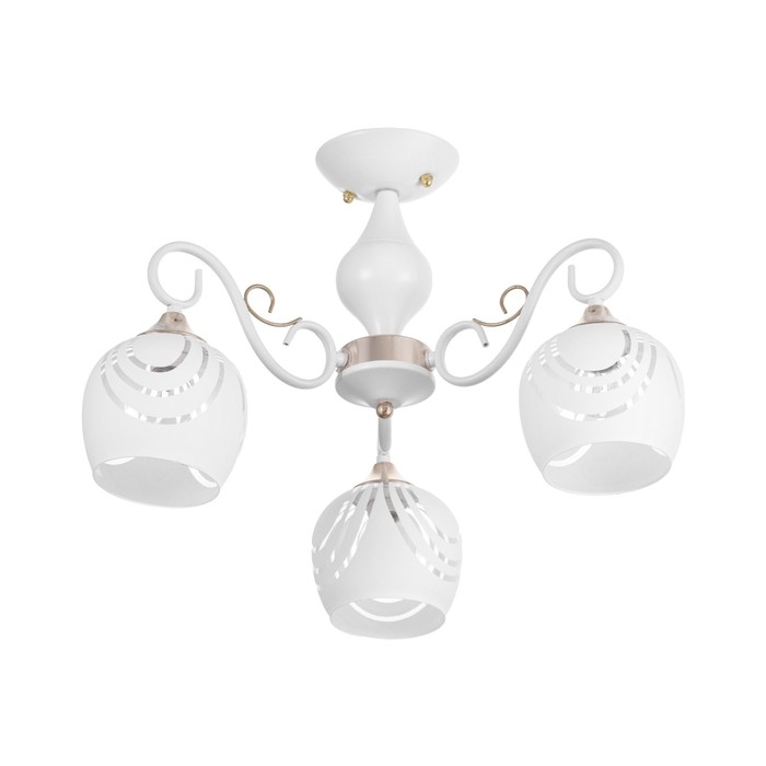 Люстра "Люси" 3х60Вт Е27 Античная бронза 60х60х29см